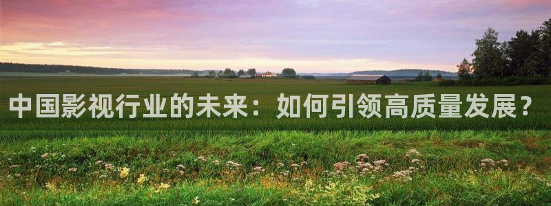 水蜜桃电影播放：中国影视行业的未来：如何引领高质量发展？